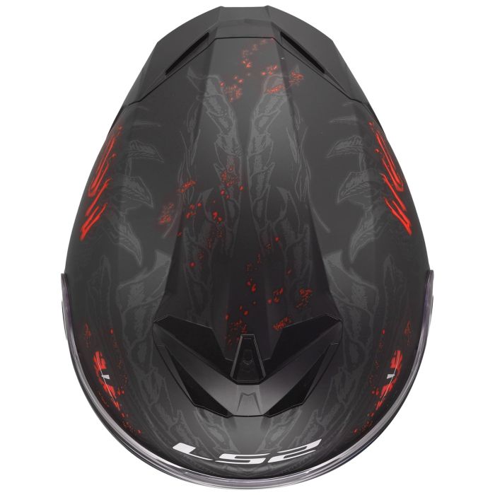 Мотошолом LS2 FF820 Rapid 3 Kaiju Black Red White