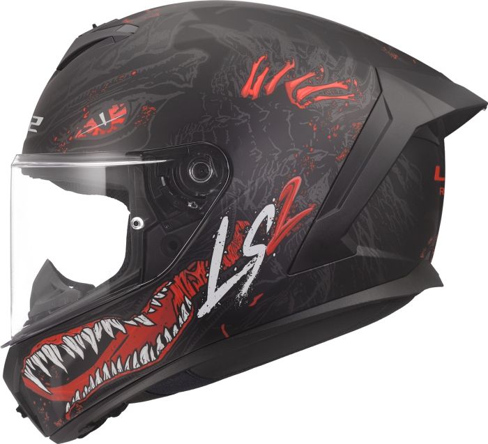 Мотошолом LS2 FF820 Rapid 3 Kaiju Black Red White