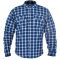Мото куртка (сорочка) Oxford Kickback Shirt Checker Blue / White