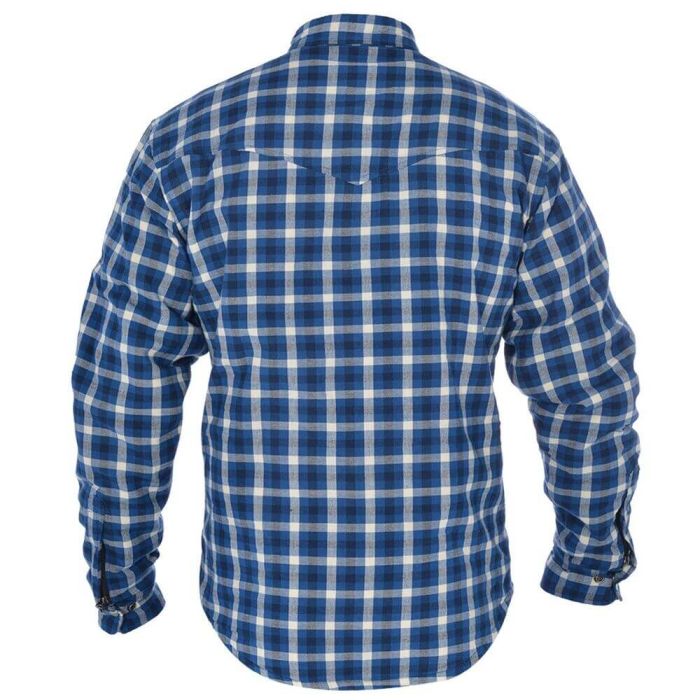 Мото куртка (сорочка) Oxford Kickback Shirt Checker Blue / White