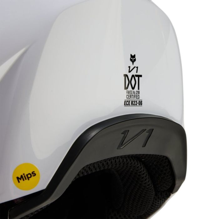 Мотошолом Fox V1 Streak Helmet White