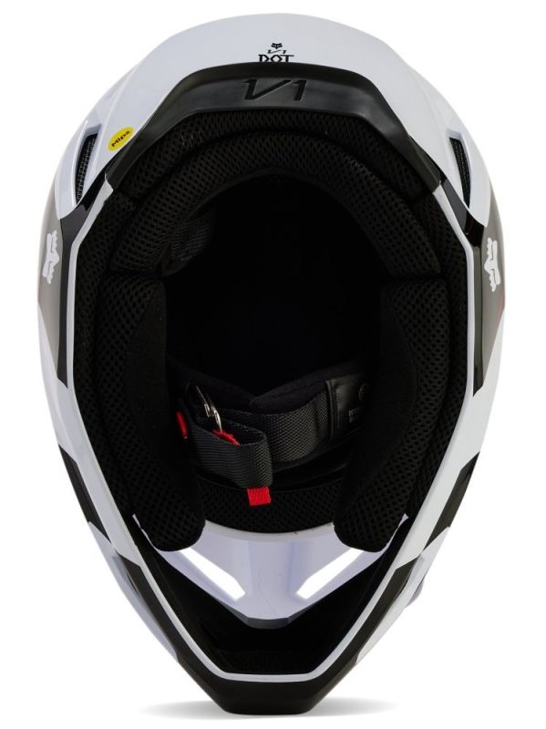 Мотошолом Fox V1 Streak Helmet White
