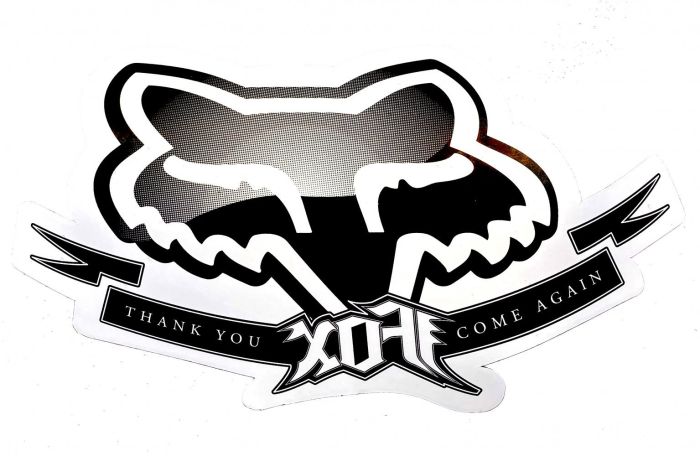 Наліпка Fox Authorized Dealer Window Black
