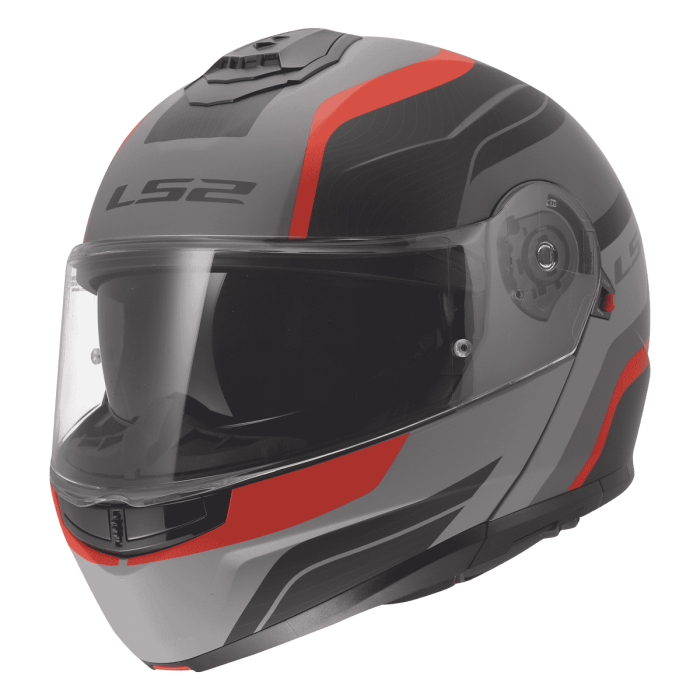 Мотошолом LS2 FF908 Strobe 2 Monza Black Grey Red