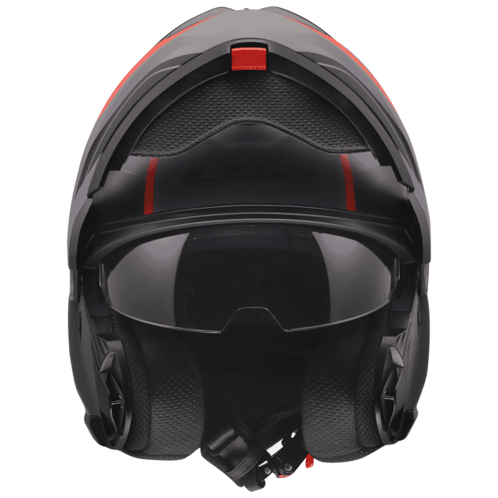 Мотошолом LS2 FF908 Strobe 2 Monza Black Grey Red