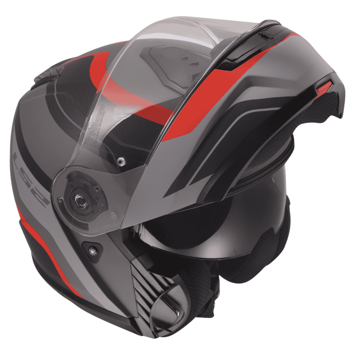 Мотошолом LS2 FF908 Strobe 2 Monza Black Grey Red