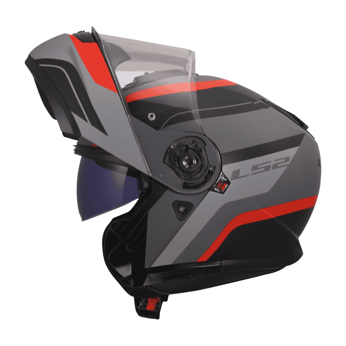 Мотошолом LS2 FF908 Strobe 2 Monza Black Grey Red