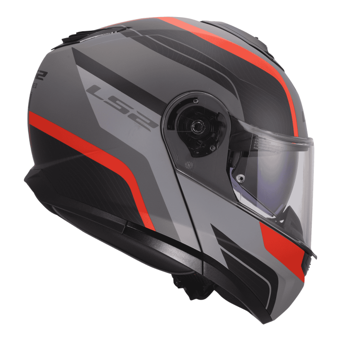 Мотошолом LS2 FF908 Strobe 2 Monza Black Grey Red