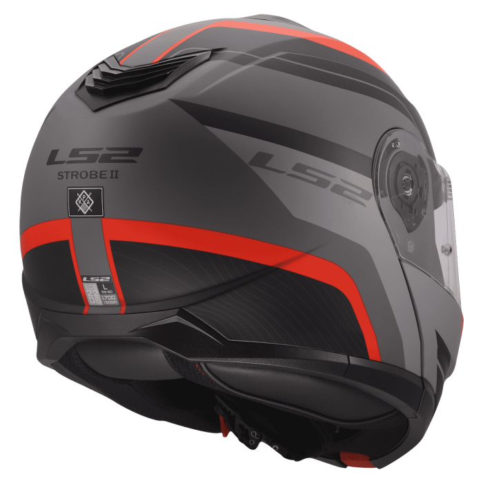 Мотошолом LS2 FF908 Strobe 2 Monza Black Grey Red