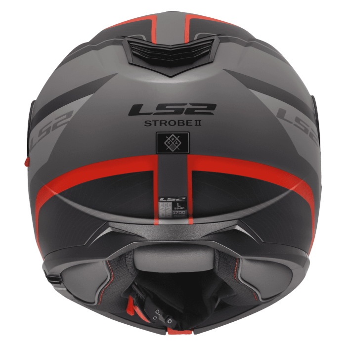 Мотошолом LS2 FF908 Strobe 2 Monza Black Grey Red