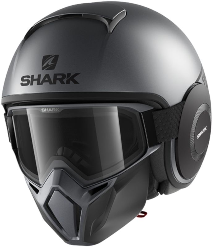 Мотошолом Shark Street Drak Neon Mat Black\Grey