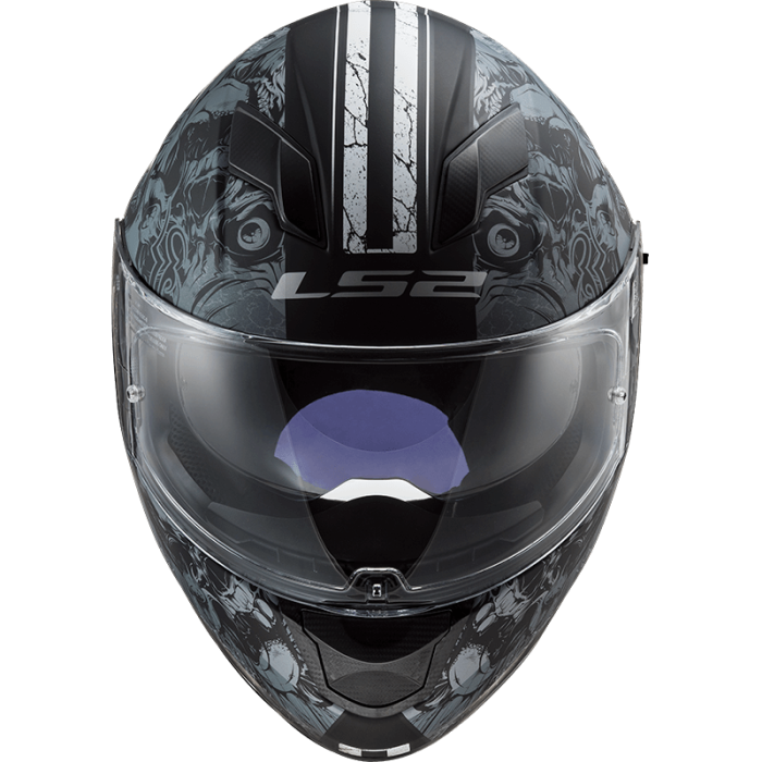 Мотошолом LS2 FF320 Stream Evo Throne Black Titanium