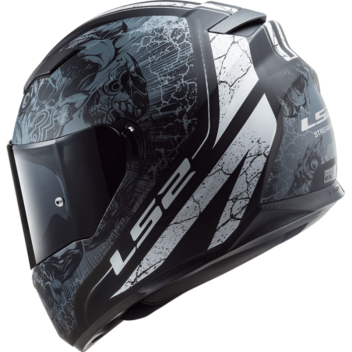 Мотошолом LS2 FF320 Stream Evo Throne Black Titanium