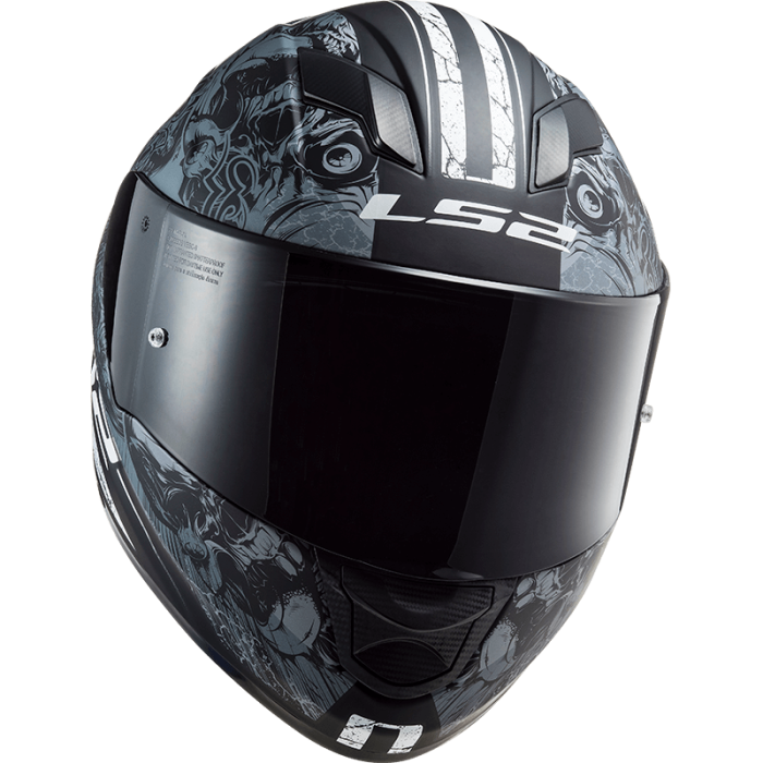 Мотошолом LS2 FF320 Stream Evo Throne Black Titanium