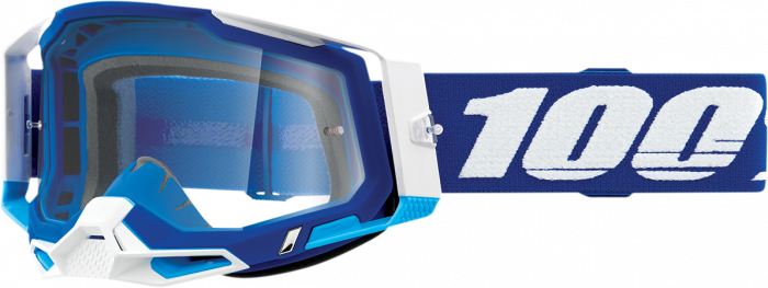 Окуляри 100% Racecraft 2 Goggle Blue - Clear Lens