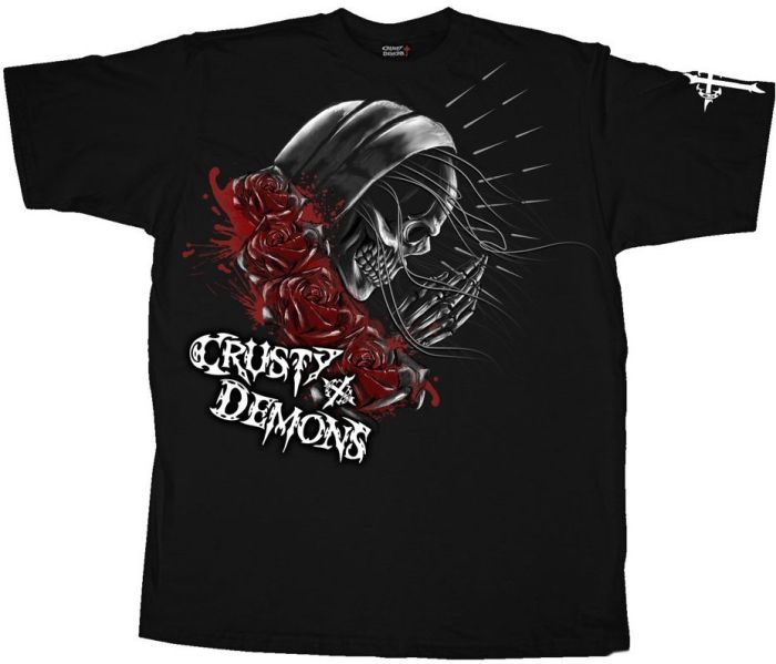 Футболка Crusty Pray Skull Tee Black