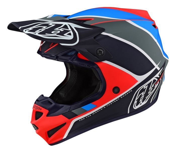 Мотошолом TLD SE4 POLYACRYLITE [BETA ORANGE / NAVY]