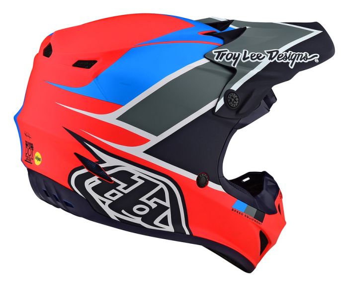 Мотошолом TLD SE4 POLYACRYLITE [BETA ORANGE / NAVY]