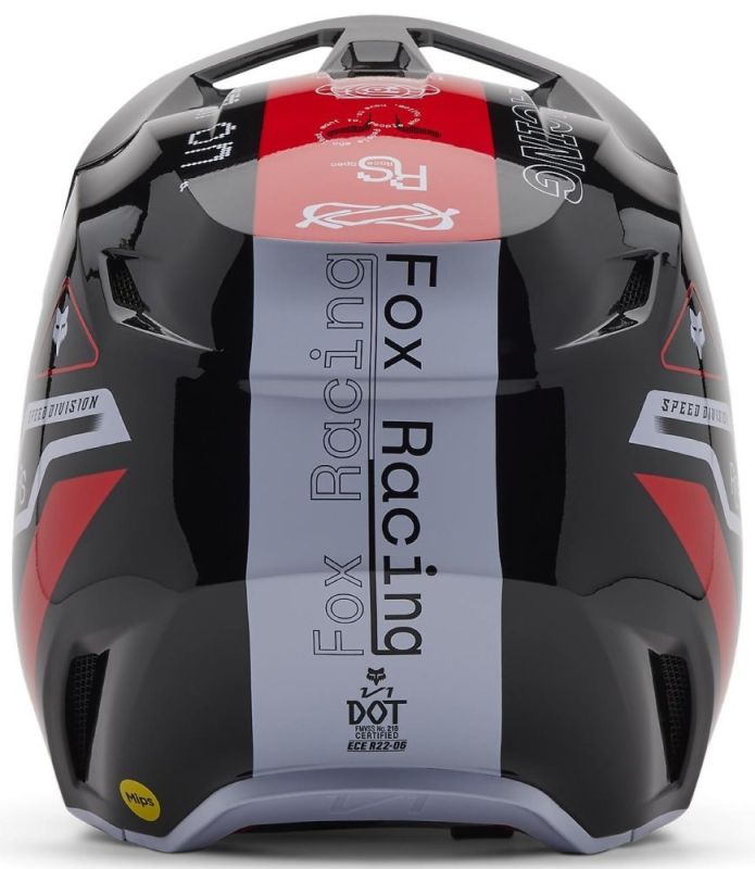 Шолом Fox Yth V1 Helmet - Race Spec Flo Red