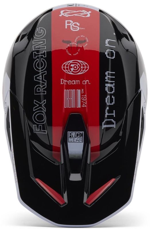 Шолом Fox Yth V1 Helmet - Race Spec Flo Red