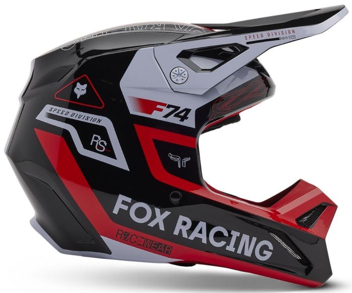 Шолом Fox Yth V1 Helmet - Race Spec Flo Red