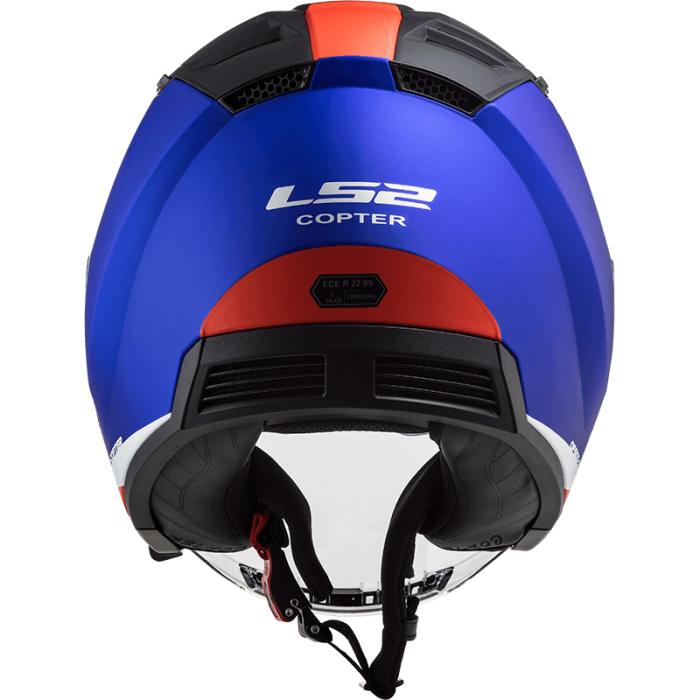 Мотошолом LS2 OF600 Copter Urbane Matt Blue Red