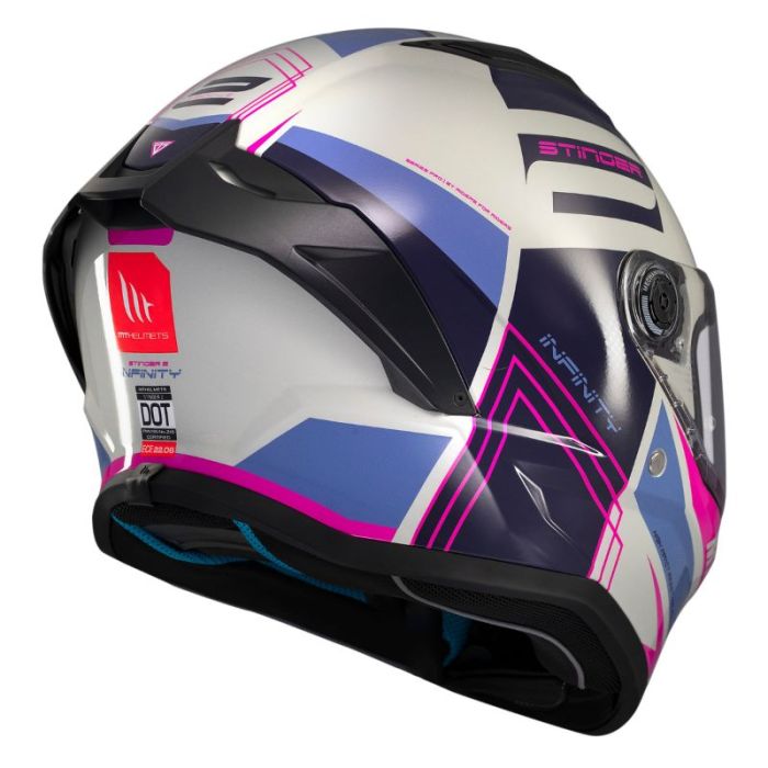Мотошолом MT STINGER 2 Tron C8 Gloss Pink