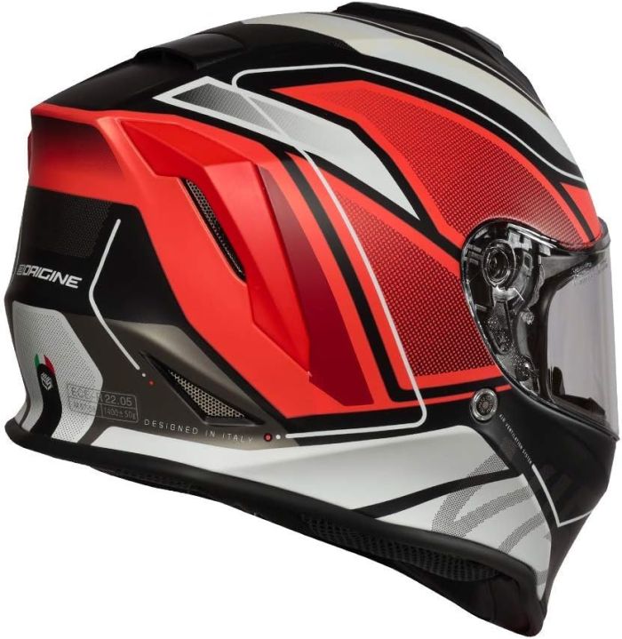Мотошолом Origine Dinamo Galaxy Fluo Red - Black - Matt