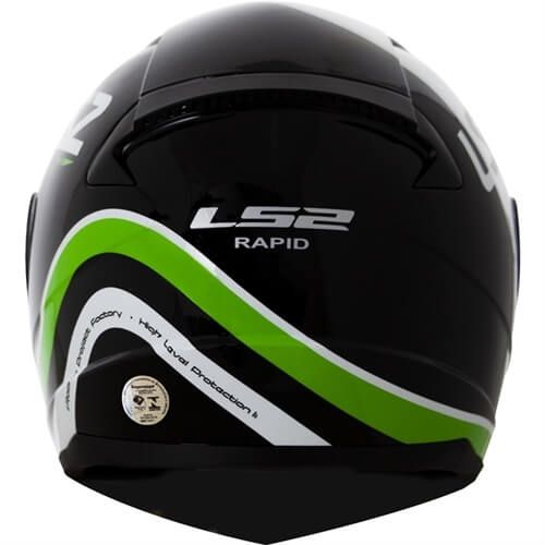 Мотошолом LS2 FF353 Rapid Stark Black Green White