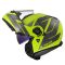 Мотошолом LS2 FF908 Strobe 2 Code Hi-Vis Yellow Grey