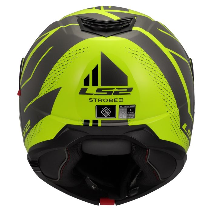 Мотошолом LS2 FF908 Strobe 2 Code Hi-Vis Yellow Grey