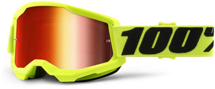 Окуляри 100% STRATA 2 Goggle Yellow - Mirror Red Lens