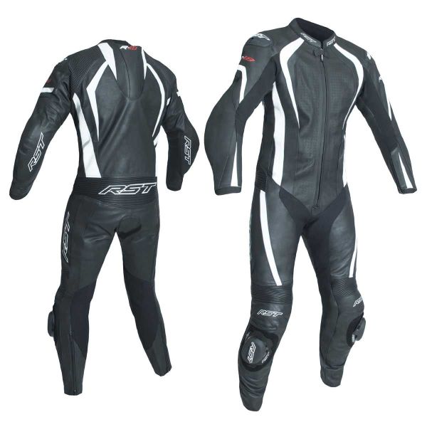 Комбінезони RST R-18 CE Mens Leather Suit Black / White