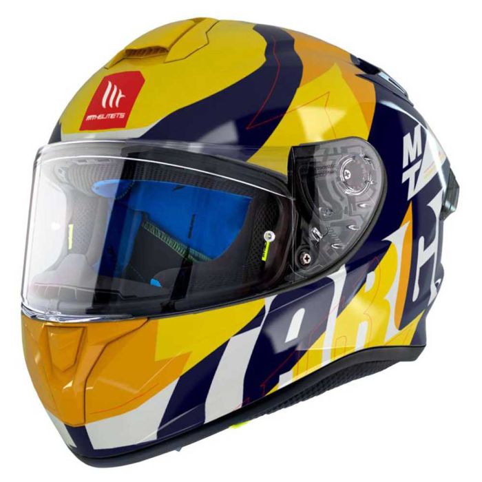 Мотошолом MT TARGO PRO Biger C7 Gloss Pearl Blue