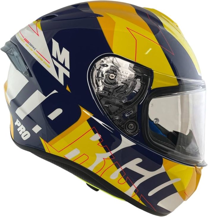 Мотошолом MT TARGO PRO Biger C7 Gloss Pearl Blue