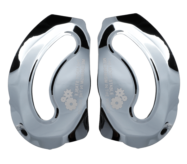 Бічні пластини для мотошолома LS2 FF900 PLATE RATCHET CHROME BLACK