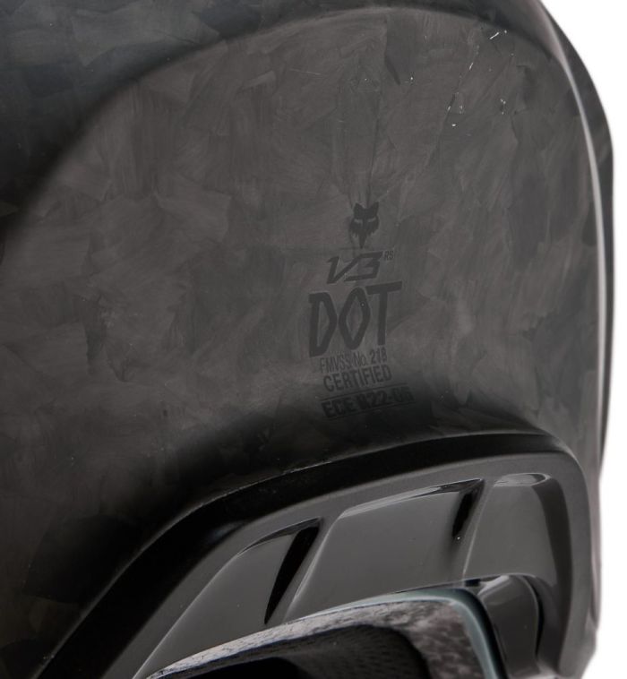 Шолом Fox V3 Rs Carbon Solid Helmet Matte Black