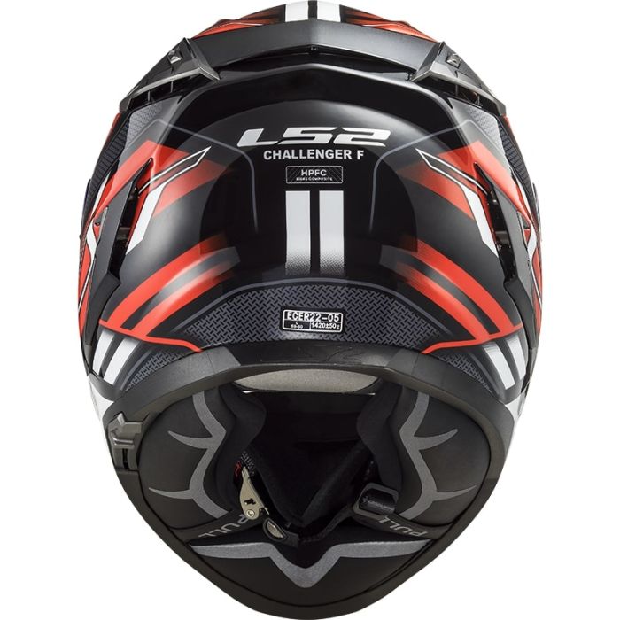 Мотошолом LS2 FF327 Challenger Spin Black Red White