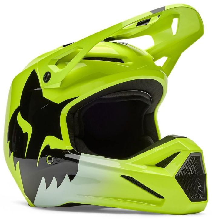 Шолом Fox V1 Helmet - Shield Flo Yellow