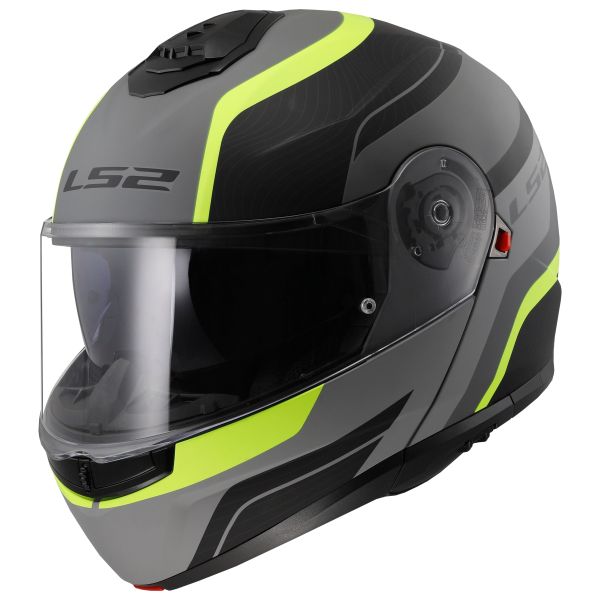 Мотошолом LS2 FF908 Strobe 2 Monza Matt Black H-V Yellow