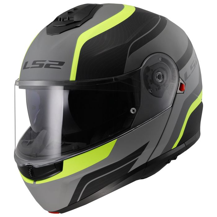Мотошолом LS2 FF908 Strobe 2 Monza Matt Black H-V Yellow
