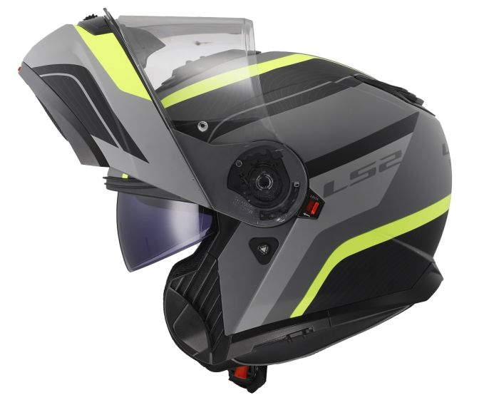 Мотошолом LS2 FF908 Strobe 2 Monza Matt Black H-V Yellow