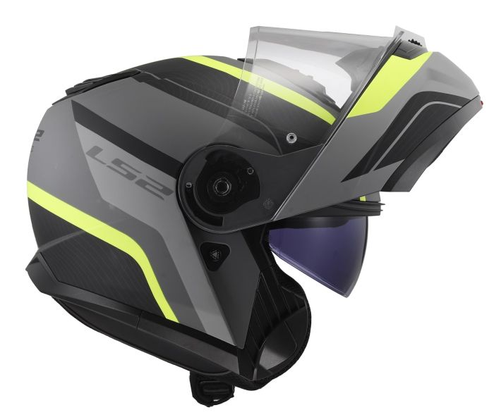 Мотошолом LS2 FF908 Strobe 2 Monza Matt Black H-V Yellow