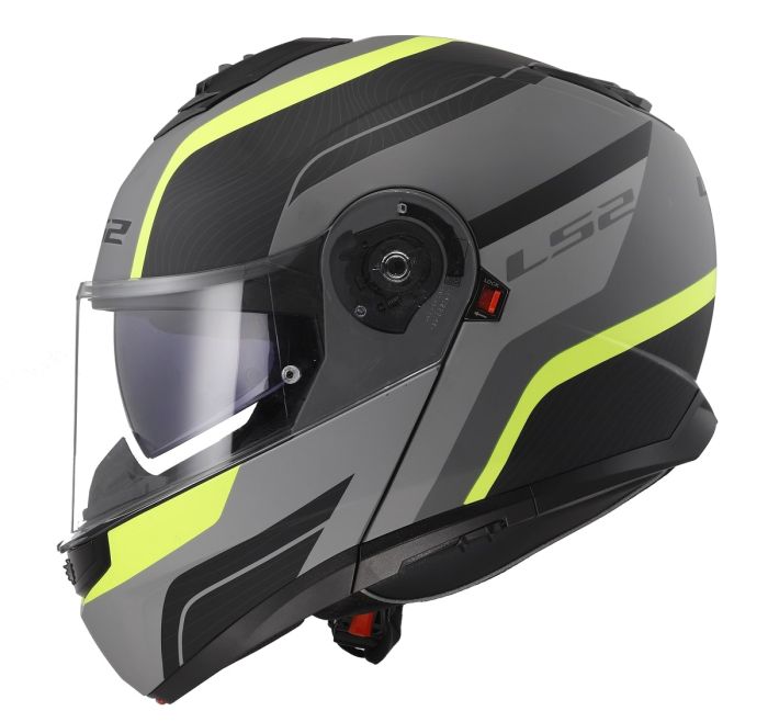 Мотошолом LS2 FF908 Strobe 2 Monza Matt Black H-V Yellow
