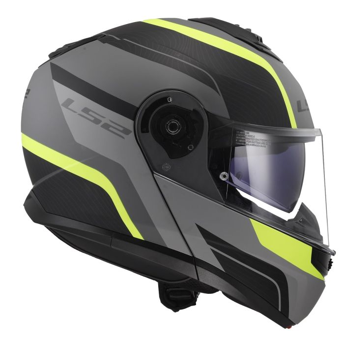 Мотошолом LS2 FF908 Strobe 2 Monza Matt Black H-V Yellow