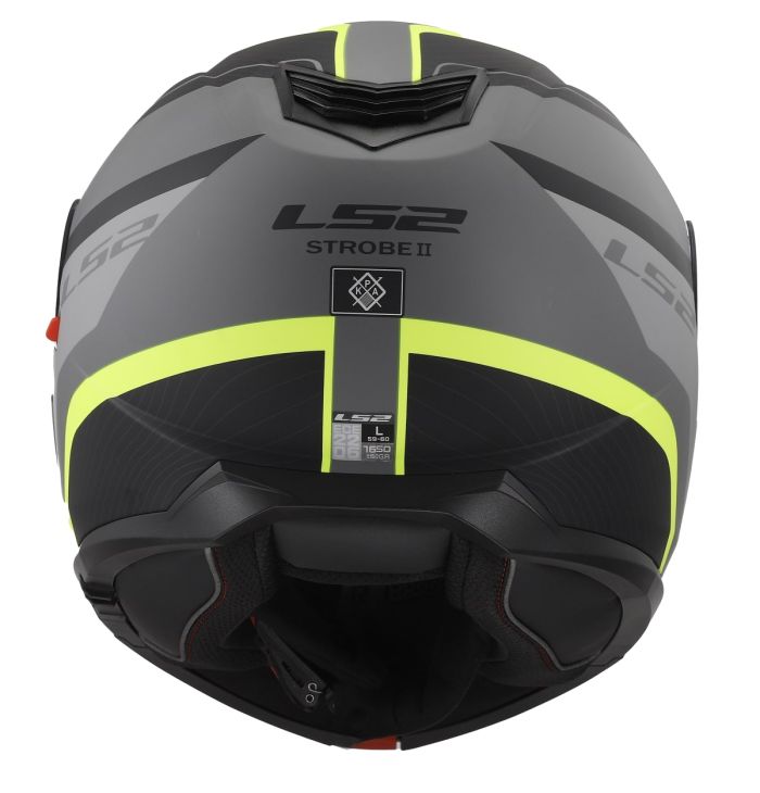 Мотошолом LS2 FF908 Strobe 2 Monza Matt Black H-V Yellow
