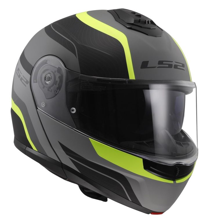 Мотошолом LS2 FF908 Strobe 2 Monza Matt Black H-V Yellow