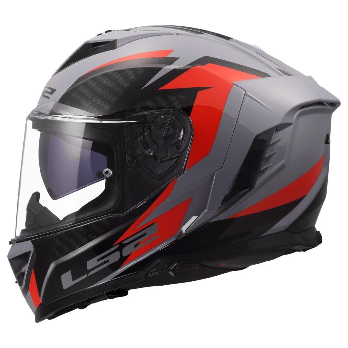 Мотошолом LS2 FF818 Storm 3 Dynamo Grey Red