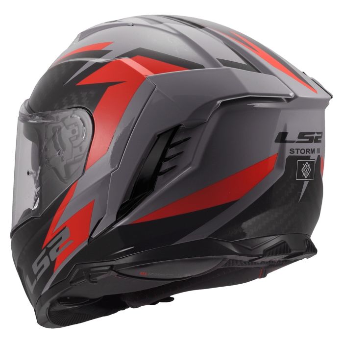 Мотошолом LS2 FF818 Storm 3 Dynamo Grey Red