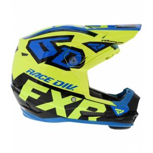 Мотошолом FXR 6D ATR-2Y 20-Hi-Vis/Blue/Black
